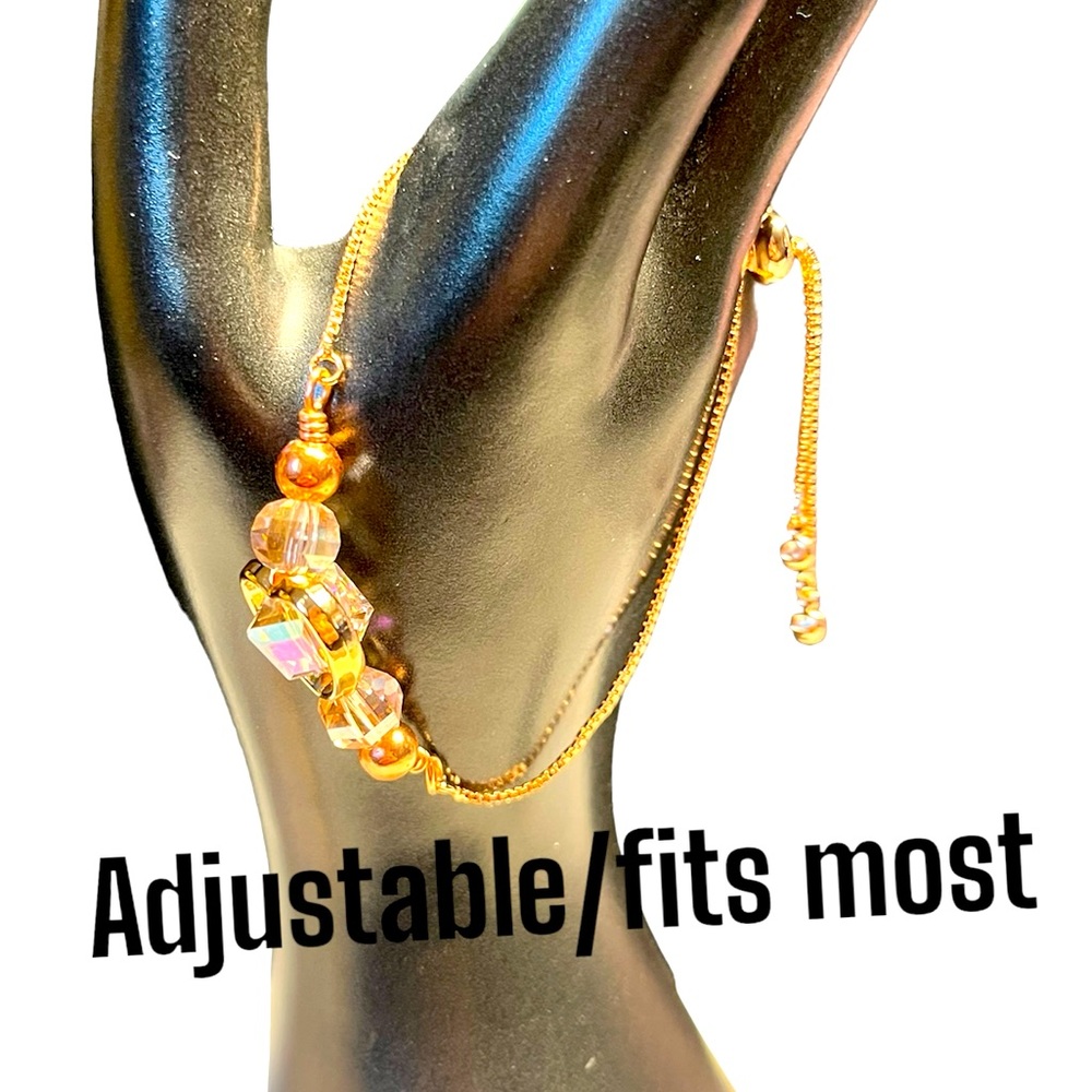 ladies pull string adjustable/retractable bracelet/link chain